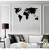 Wall Sticker Vinyl Decal World Map Travel Geography Earth Cool Decor (ig751)