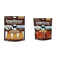 SmartBones Dog Chews and SmartSticks | Rawhide-Free Dog Treats Made with Real Meat and Vegetables