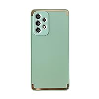 Stylish Unique Skin-Friendly Silicone Phone Case for Samsung Galaxy A52 S A72 A71 4G 5G Comfortable Grip Feeling Personalized Full Surround Protective Cover(Light Green,A71 4G)