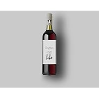 Cogito, Ergo Bibo | I Think, Therefore I Drink | Custom Bottle Labels | Personalized Bottle Labels (Set of 4 Labels)