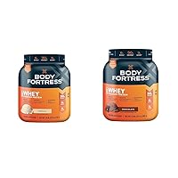 Body Fortress 100% Whey, Premium Protein Powder, Vanilla, 1.74lbs (Packaging May Vary) & 100% Whey, Premium Protein Powder, Chocolate, 1.78lbs (Packaging May Vary)