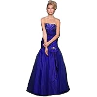 Women Taffeta Embellished Sequin Rhinestones Ball Gown Special Occasion Dress