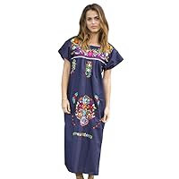 Hand Embroidered Authentic Mexican Peasant Dress