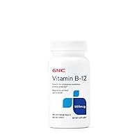 GNC Vitamin B-12 500mcg, 100 Tablets, Supports Energy Production