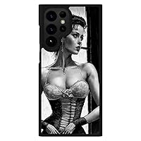Sexy Girl in a Corset Samsung S22 Ultra Phone Case - Trendy Art Phone Case for Samsung S22 Ultra - Cool Samsung S22 Ultra Phone Case Multicolor