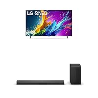 LG 86-Inch Class QNED80T Series LED Smart TV 4K Processor Flat Screen with Magic Remote AI-Powered with Alexa Built-in (86QNED80TUC, 2024), 3.1.1 ch. Sound Bar with Dolby Atmos