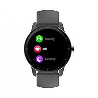 Radiant -San Francisco Collection-Smart Watch, Heart Rate Smartwatch, Blood Pressure Monitor, Sleep Tracker, and Digital Activity Bracelet Function, Compatible with Android iOS, Black, One size, Strap