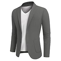 COOFANDY Men's Lightweight Blazer Casual Summer Suit Jacket Two Button Sport Coat