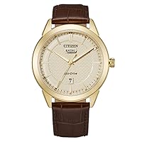 Citizen Men's Eco-Drive Corso Leather Strap Watch | 40mm | AW0092-07Q