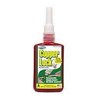 ComStar Copper Lock, No Heat Solder for Copper & Brass Pipes, Create A Permanent Leak-Proof Bond Instantly, Made in USA, 2 Ounces (10-800)