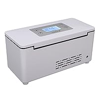 Mini Medicine Refrigerator, 0-18℃ Adjustable LED Display Screen 6.9x2.4x1inch Portable Insulin Cooler Travel Case, 10W USB Rechargeable Diabetes Travel Case for Car Travel Home