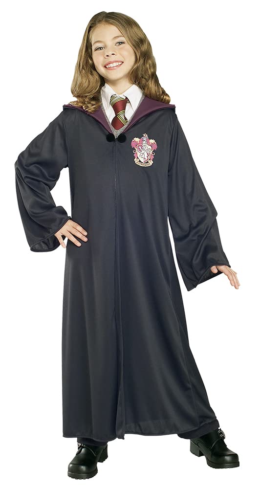 Harry Potter Gryffindor Robe Child Costume, Large, Black