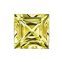 Synthetic Yellow Sapphire - Swiss Made Rough - Square Princess Cut - AAA from 4mm - 10mm