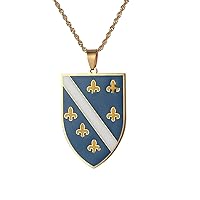 Stainless Steel Bosnia And Herzegovina Pendant Necklaces For Women Men
