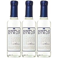 Pure Cane Simple Syrup Cocktail Mixer - Excellent Flavoring for Coffee, Tea, and Baking | Pack of (3) | Pure, Natural, and Free of Harmful Preservatives