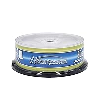 Optical Quantum 50 GB 6X Blu-ray Double Layer Recordable Disc BD-R DL Logo Top, 25-Disc Spindle OQBDRDL06LT-25