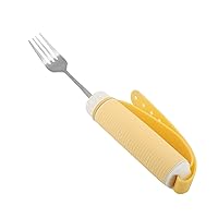 Adaptive Utensils for Arthritis, Stainless Steel Special Supplies Fork Flexible Spoon Strap Non Slip Weighted Handle Patient Weak Hand Grip Tableware Parkinson Tremors Adaptive Eating Disabled Elderly