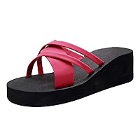 Mens Sandals with Arch Support Orthotic Flip Flops for Plantar Fasciitis Flat Feet Indoor Outdoor Beach Slippers