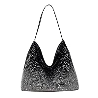 Women's suede bag Rhinestone Sparkling Starry Sky Fashion Tote Bag Shoulder Bag