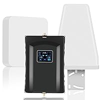 Cell Phone Booster for Home,up to 5,000 sq ft, Cell Phone Signal Booster for Office,Cell Booster Work On Band 2/4/5/12/17/13/25/66,Boost 5G 4G LTE Data for All U.S. Carriers, FCC Approved