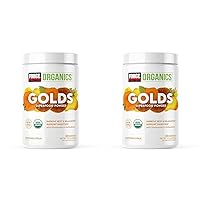 Force Factor Organics Golds Superfood Powder to Improve Rest and Relaxation, Turmeric Curcumin and Mushroom Supplement with Turkey Tail Mushroom, Chaga, and Ginger, Soothing Citrus, 30 Servings