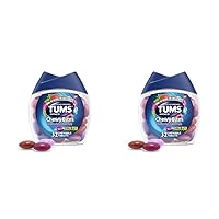 TUMS Chewy Bites Antacid Tablets for Chewable Heartburn & Acid Indigestion Relief, Assorted Berries, 32 Count (Pack of 2)