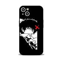 Phone Case Compatible with iPhone 14 Case,Cool Comics Cowboy-Bebop 15 Print Pattern Phone Cases for Anime Fans,Protective Cover for Women Girls Black