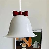 Creative Restaurant Bell Small Pendant Light Modern Simple Cafe Droplight 1Pcs (Color : Pink)