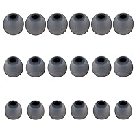 Earbud Tips Soft Silicone Earbuds Replacement Tips Fit for in-Ear  Headphones(Inner Hole from 3.8mm -4.2mm Earphones) 9 Pairs S/M/L,Black