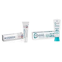 Sensodyne Sensitivity & Gum Whitening Toothpaste & Sensodyne Pronamel Intensive Enamel Repair Toothpaste for Sensitive Teeth, to Reharden and Strengthen Enamel, Extra Fresh - 3.4 Ounces