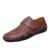 Mens Casual Comfortable Genuine Leather Lightweight Driving Moccasins Classic Fashion Venetian Loafer Slip On Breathable Driving Loafer