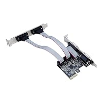 Pcie To Two Serial RS232 And DB25 Parallel Port Industrial Control Computer Expansion Card PCIE Serial Card Ax99100 Chip PCIE 2Port Serial Expansion Card DB25 Printer Parallel Port Industrial DB9P COM