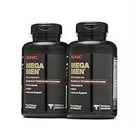 Mega Men Multivitamin, Twin Pack, 180 Caplets per Bottle, Heart and Immune Support