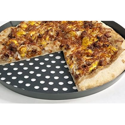 LloydPans Kitchenware 12 inch Perforated Pizza Pan