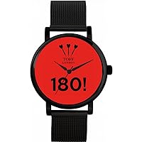 Red 180 Darts Watch Ladies 38mm Case 3atm Water Resistant Custom Designed Quartz Movement Luxury Fashionable