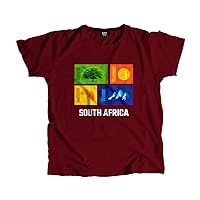 South Africa Seasons Unisex T-Shirt (Maroon)