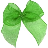 Chiffon Ribbon Bows Emerald - each