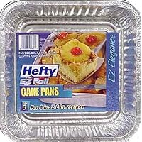 Hefty EZ Foil 8 in. W x 8 in. L Cake Pan