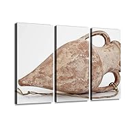 Isolated Pottery Print On Canvas Wall Artwork Modern Photography Home Decor Unique Pattern Stretched and Framed 3 Piece