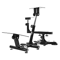 Arozzi Velocita Universal Racing Simulator Cockpit Compatible with Most Racing Sim Gear and Gaming Chairs Collapsible Telescopic and Portable - Black