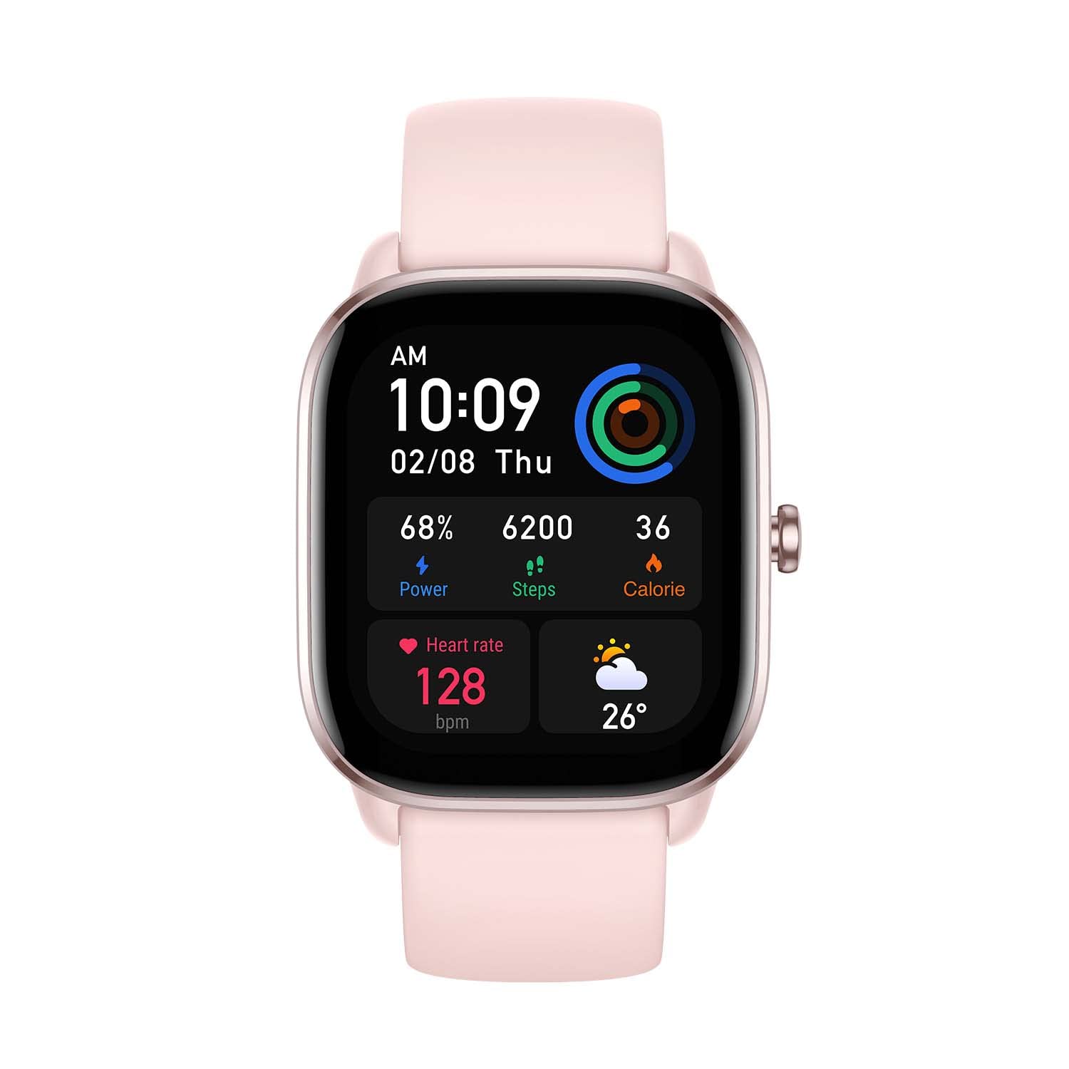 Amazfit GTS 4 Mini Smart Watch for Women Men, Alexa Built-in, GPS, Fitness Tracker with 120+ Sport Modes, 15-Day Battery Life, Heart Rate Blood Oxygen Monitor, Android Phone iPhone Compatible-Pink