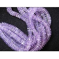 1 Strand Natural Pink Amethyst Spacer Beads - 8 Inches German Cut Rondelles or Disc Beads Size 10mm to 6mm Code-HIGH-15439