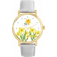Exclusive Marie Curie Daffodil Field Watch Ladies 38mm Case 3atm Water Resistant Custom Designed Quartz Movement Luxury Fashionable