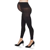 MeMoi Women's Opaque Maternity Footless Tights with Extra Large Waist