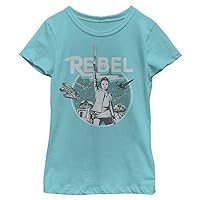 STAR WARS Last Jedi Rebel Girls Short Sleeve Tee Shirt