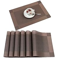 Table Mats Placemats Set of 1 Pcs Easy to Clean Non-Slip Heat Resistant Dining PVC Place Mats for Kitchen and Dining Room