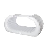 FUNBOY Giant Inflatable Luxury Bali Lounger Cabana Pool Float in White, Floating Bed, Two Cup Holders, Removable Shade, Luxury Float for Summer Pool Party and Entertainment
