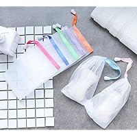 40 Pack Mesh Soap Saver Pouch Double Layer Exfoliating Mesh Soap Saver Pouch Bubble Foam Net Handmade Soap Mesh Bag Body Facial Cleaning Tool