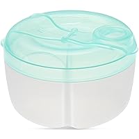 Baby Formula Dispenser On The Go, Formula Container to Go, Non-Spill Rotating Three-Compartment Formula Dispenser and Snack Storage Container for Infant Toddler Traveling