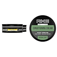 Styling Flexible Hair Paste Urban Messy Look 2 Count for An Instant Texture Boost Hair Styling Made Easy 2.64 oz & Natural Look Hair Cream, Understated 2.64 oz